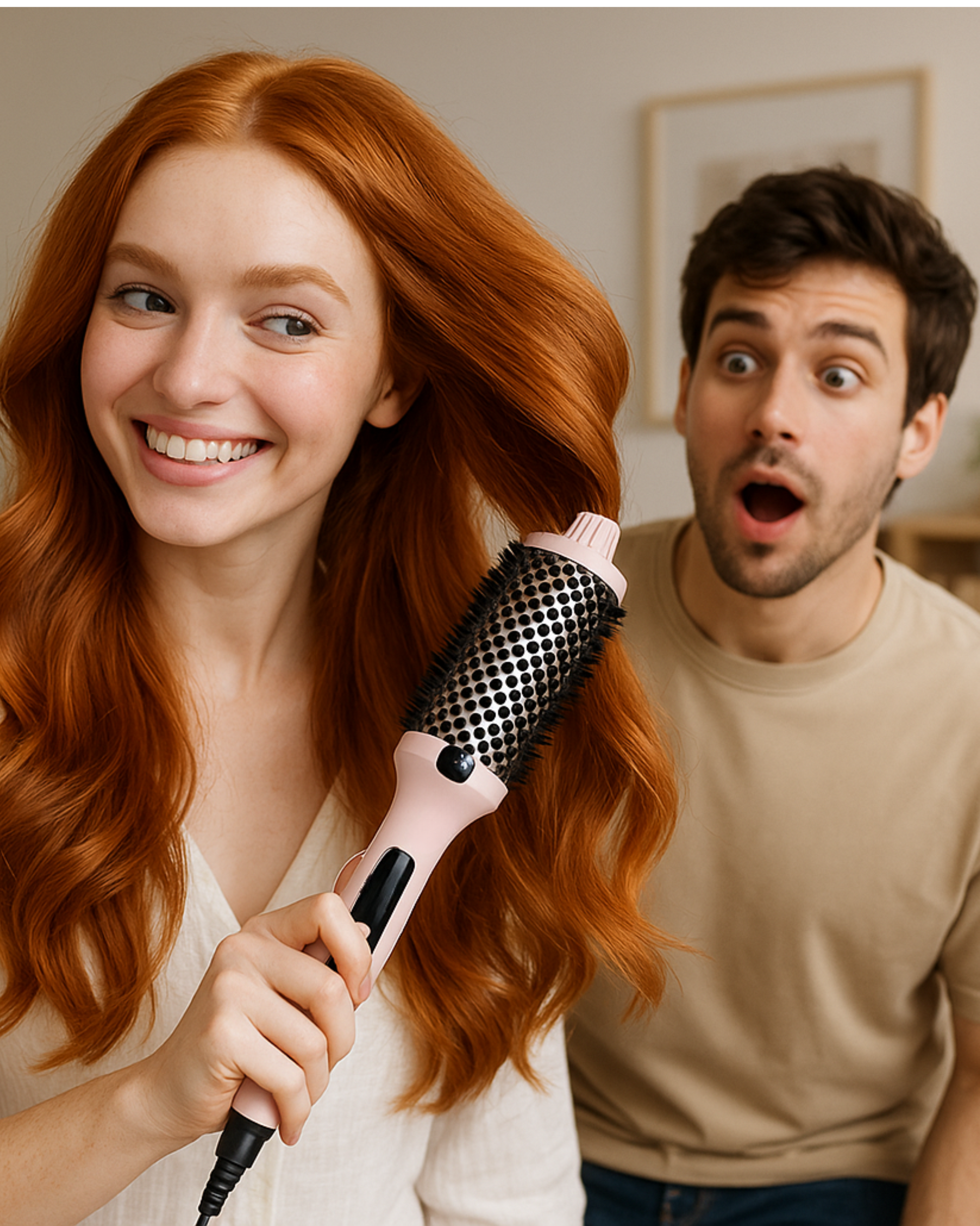 GlowBrush – 3 in 1 Curling Brush with Ionic Shine