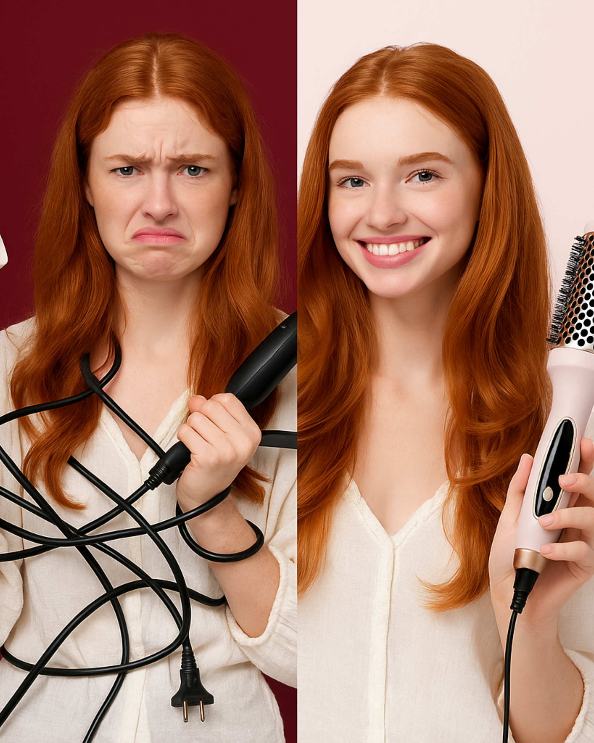 GlowBrush – 3 in 1 Curling Brush with Ionic Shine