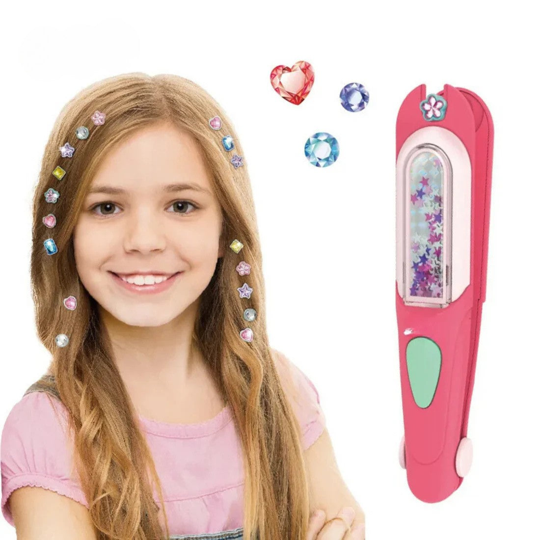 Shiny hair jewelry